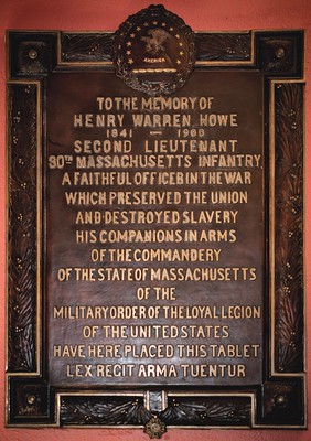 Henry Warren Howe plaque